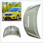 Grey Black Car Hood Covers Engine Hoods For Cars Of Honda Fit / Jazz 2015 Without Washer Hole