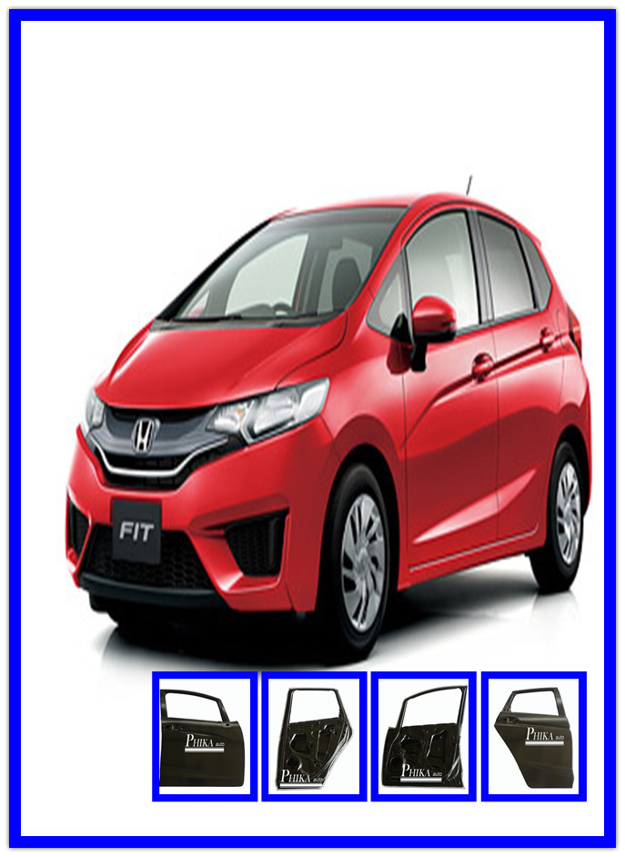 Red Metal Fit Honda Door Replacement Jazz 2015 Original Size