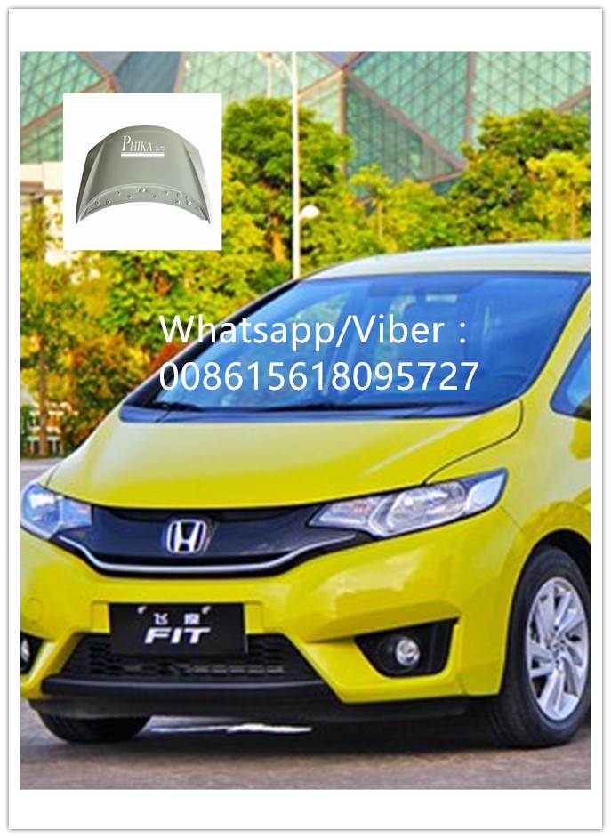 Direct Fit Vehicle Hood With Primer Painting Grey And Black Honda Fit / Jazz 2015