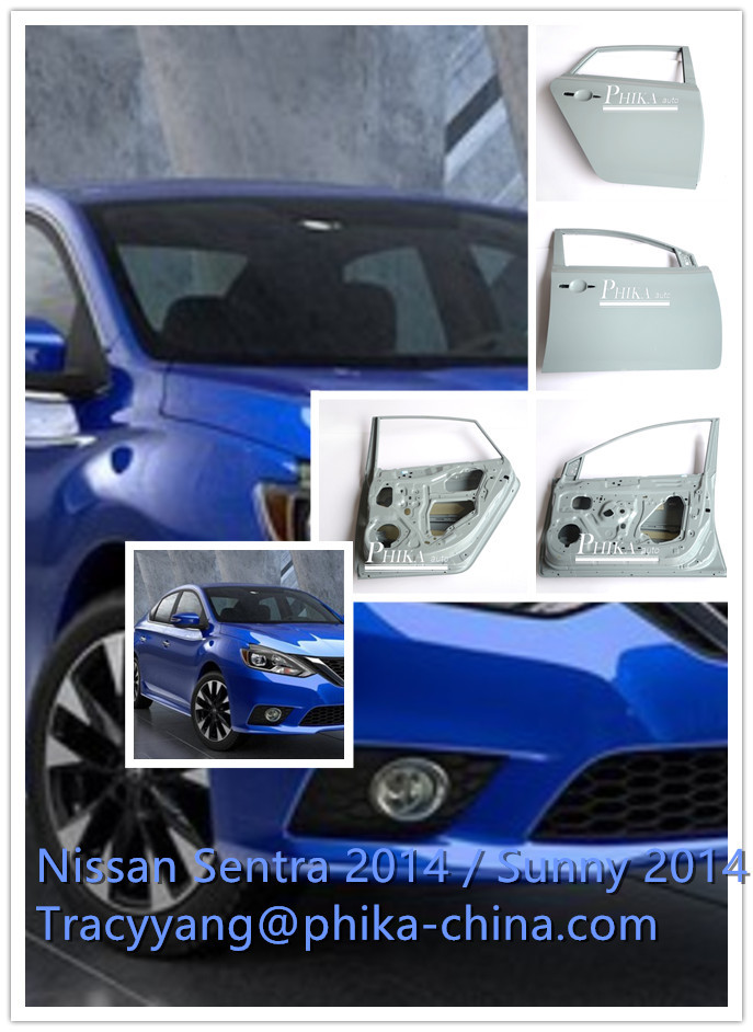 Auto Door Parts / Nissan Door replacement For Sylphy / Sentra 2014 Door Panels